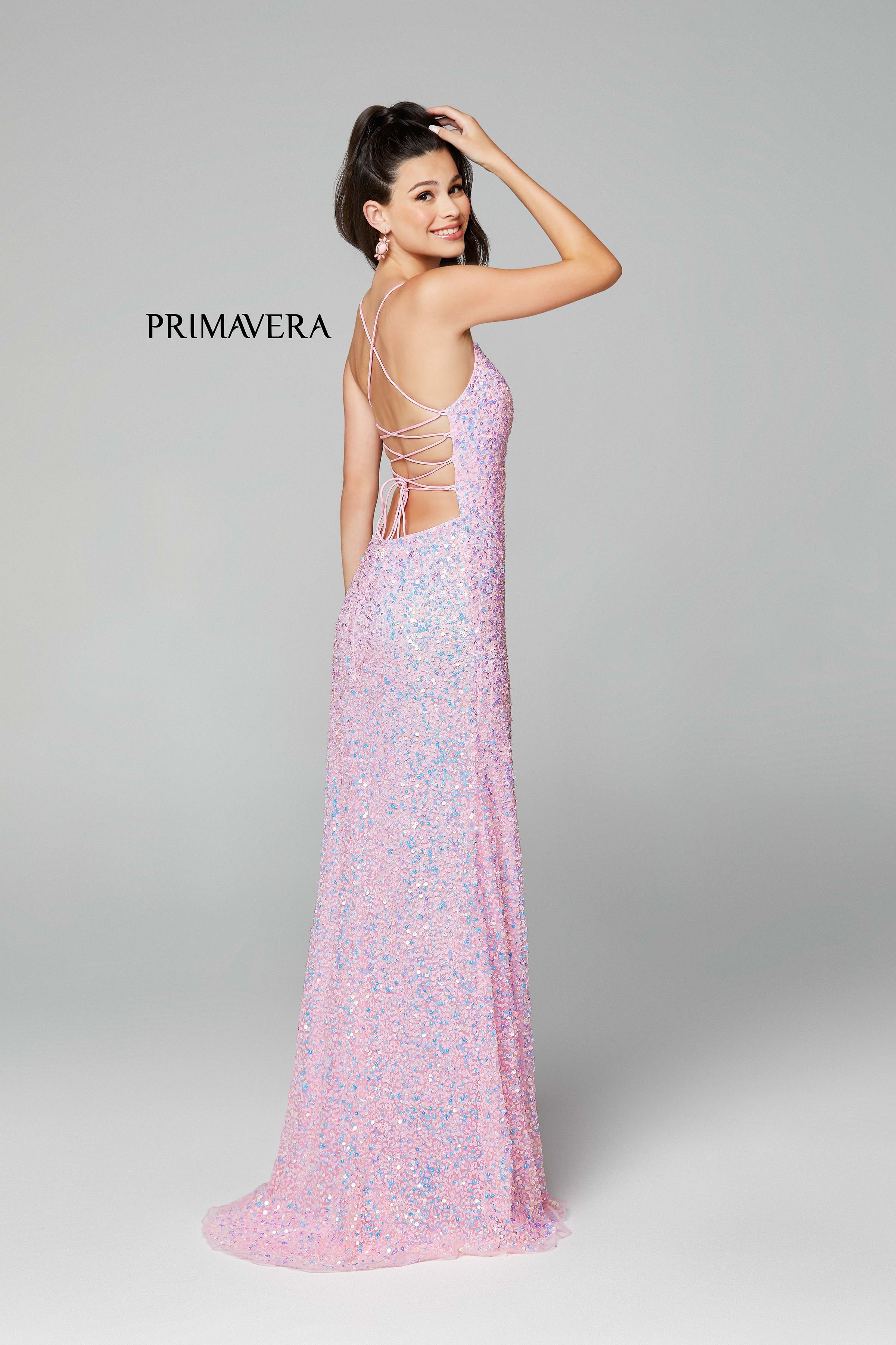 Scoop Neckline With Beaded Silhouette By Primavera Couture -3290