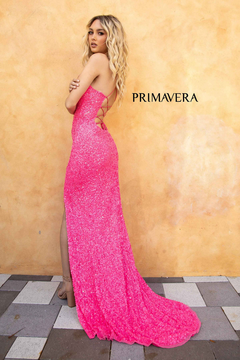 Scoop Neckline With Beaded Silhouette 02 By Primavera Couture -3290