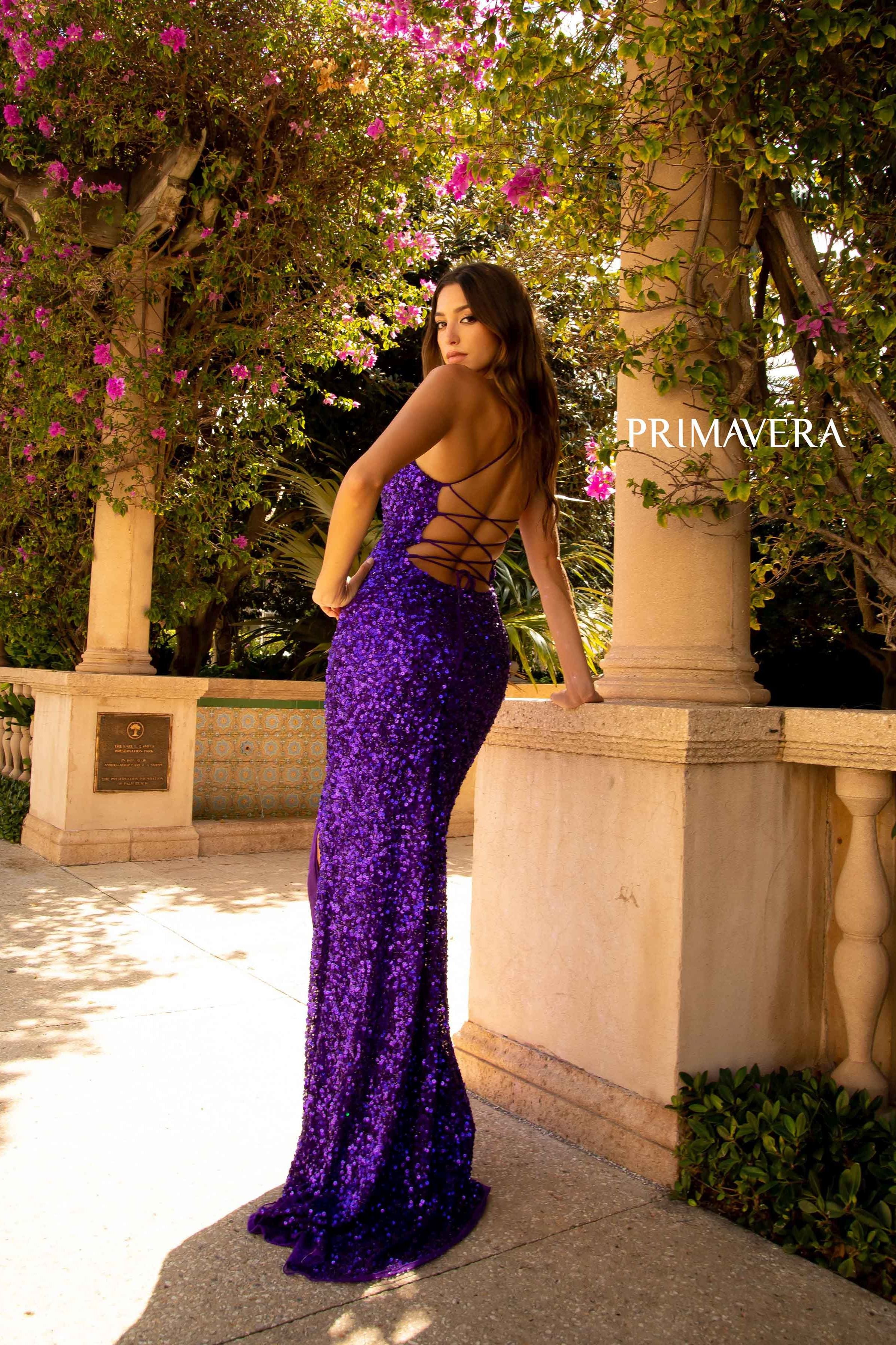 Scoop Neckline With Beaded Silhouette 02 By Primavera Couture -3290