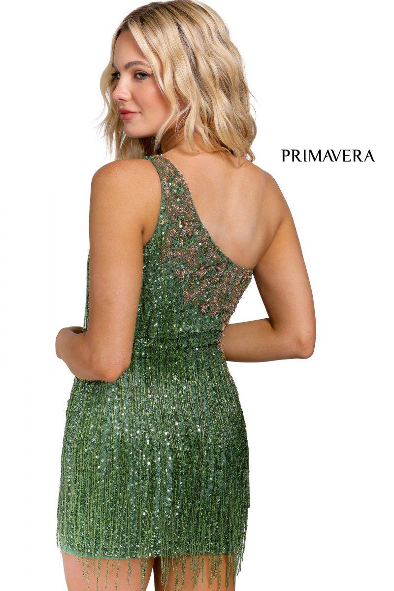 One-shoulder Neckline Cocktail Dress by Primavera couture -3556