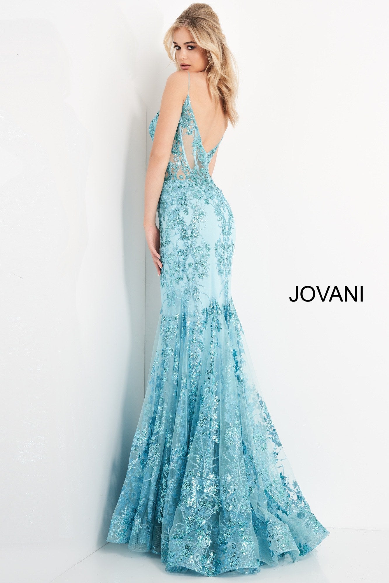 Spaghetti Straps Embellished Dress By Jovani -3675