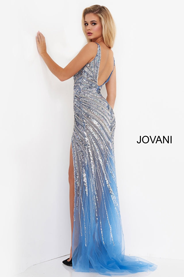 Low V Neck Jovani Prom Dress By Jovani -3686