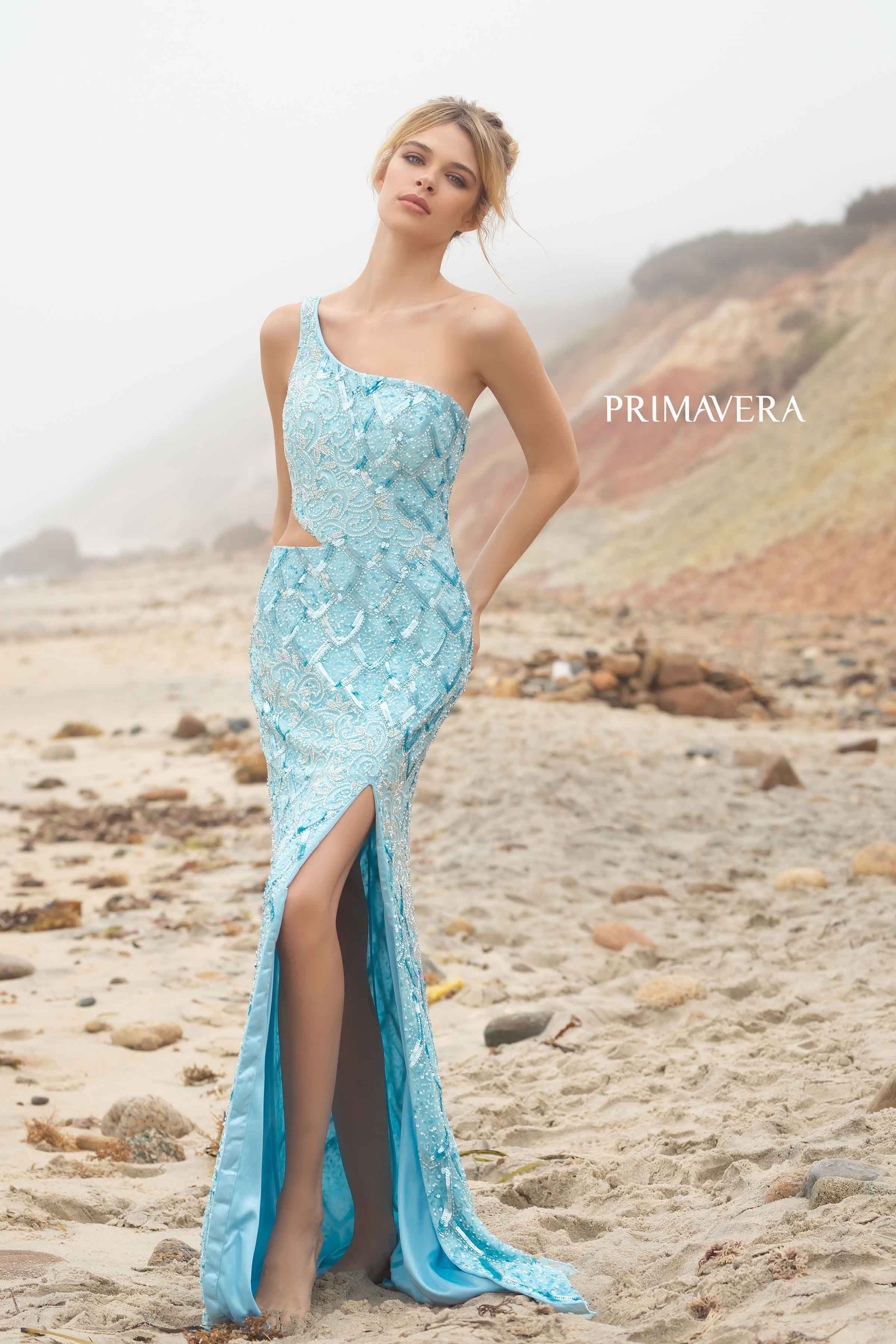 Sheath Asymmetrical Dress By Primavera Couture -3729