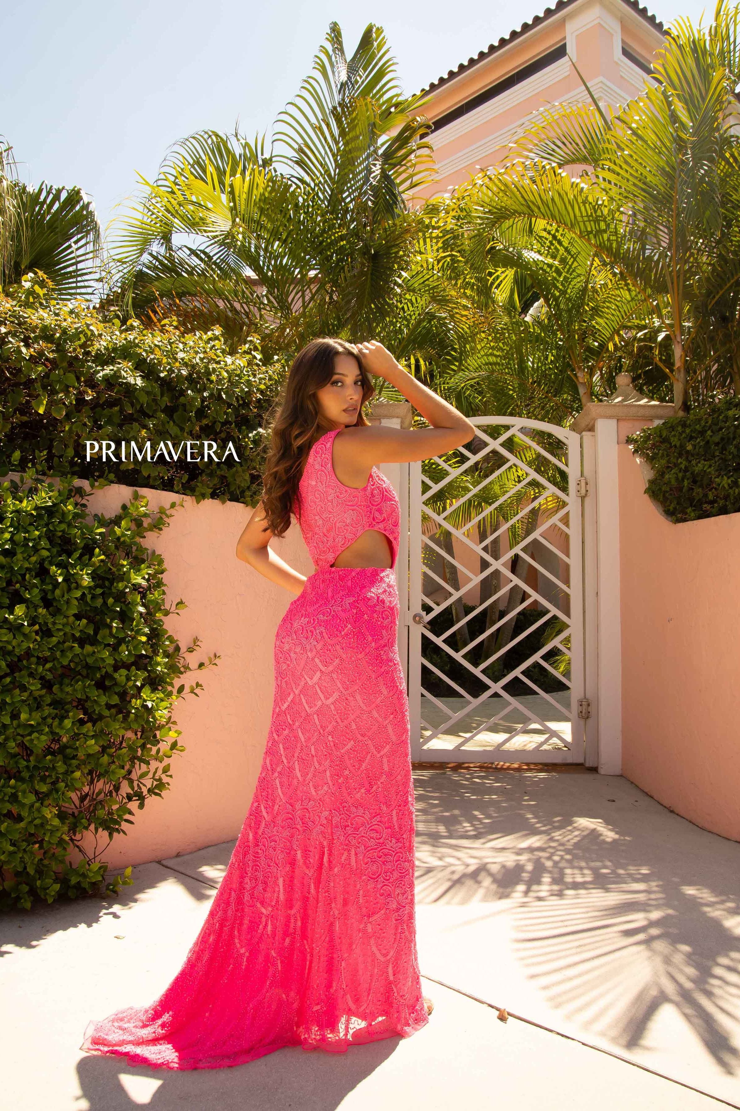 Sheath Asymmetrical Dress By Primavera Couture -3729