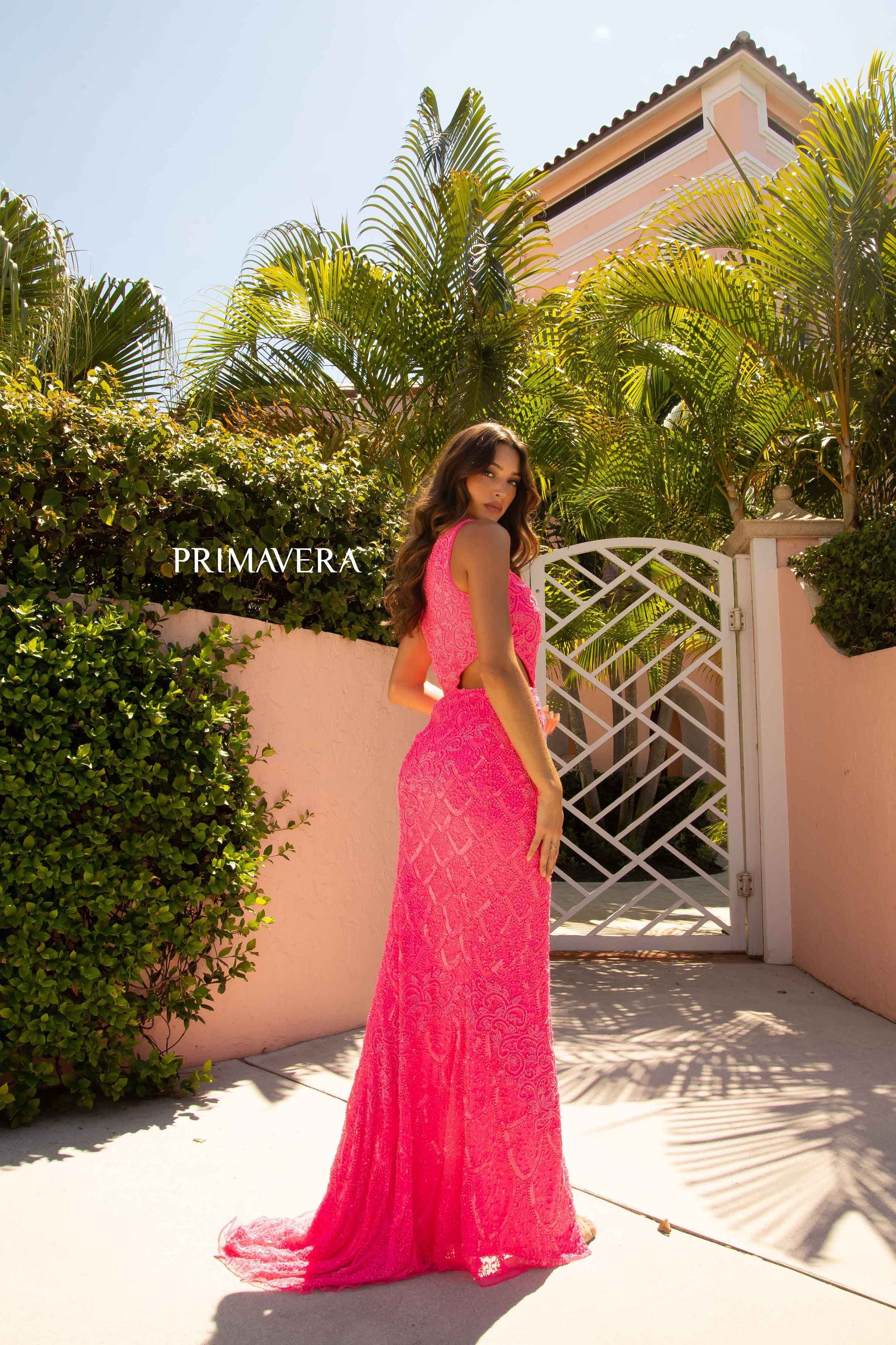 Sheath Asymmetrical Dress By Primavera Couture -3729