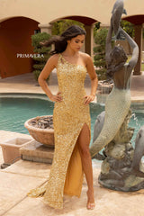 Asymmetrical Sequin Double Strap Dress-01 By Primavera Couture -3761
