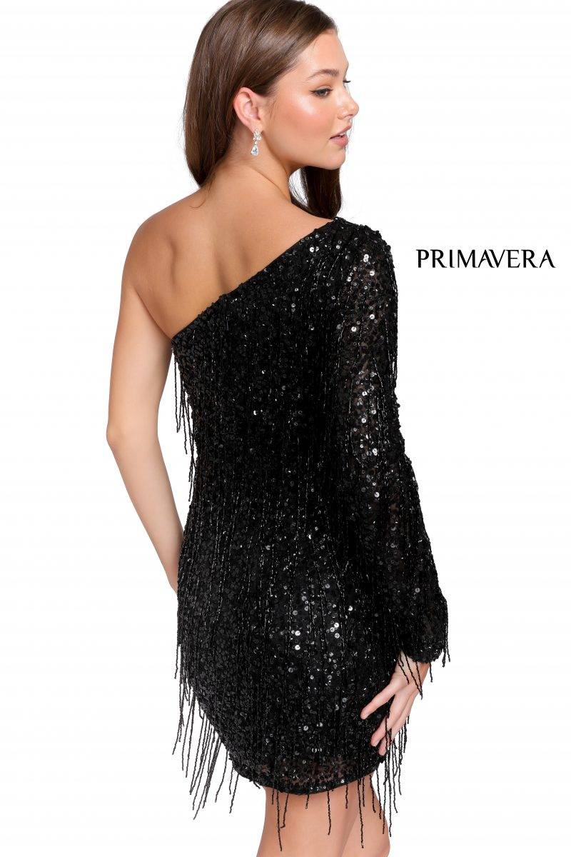 One Shoulder Cocktail Dress By Primavera Couture -3858