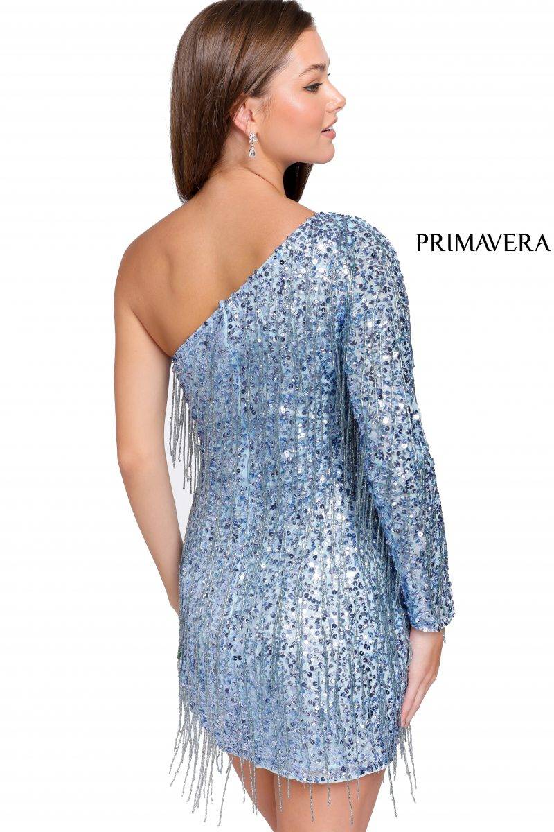 One Shoulder Cocktail Dress By Primavera Couture -3858