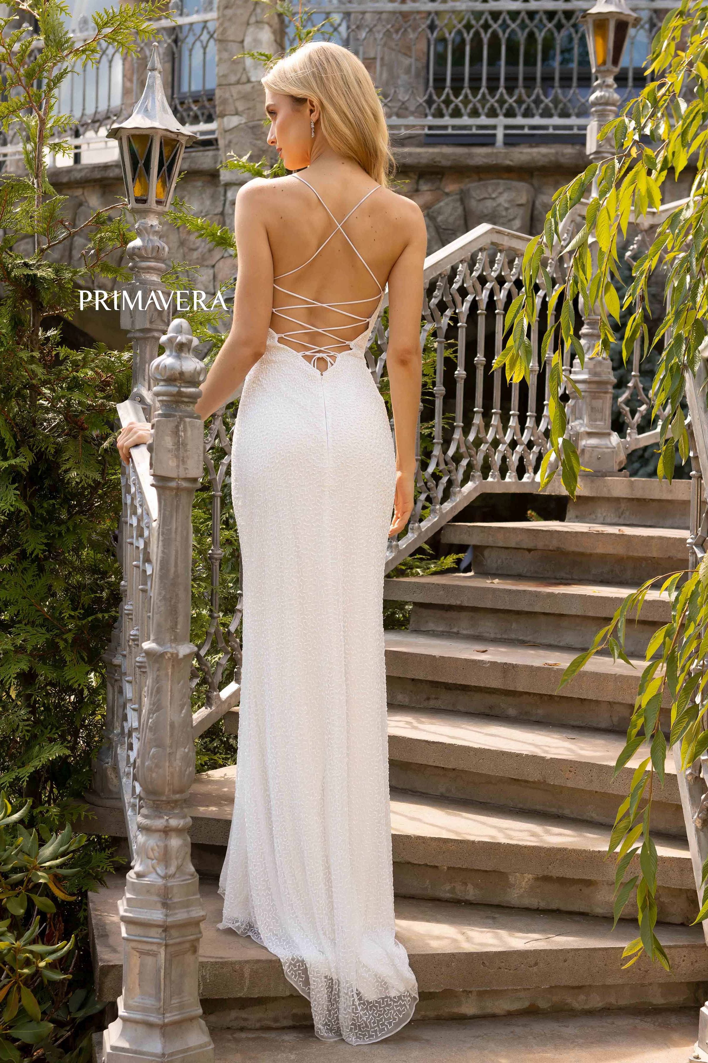 Beaded Prom Dress By Primavera Couture -3902