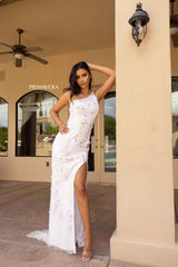 Asymmetrical Neck Sequin Gown By Primavera Couture -3915