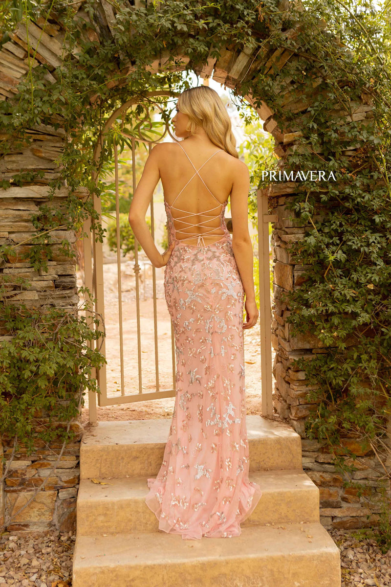 Scoop Neck Prom Gown By Primavera Couture -3920