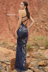 Beaded One Shoulder Prom Gown By Primavera Couture -3928
