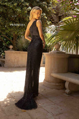 Asymmetrical Sequin Prom Gown By Primavera Couture -3932