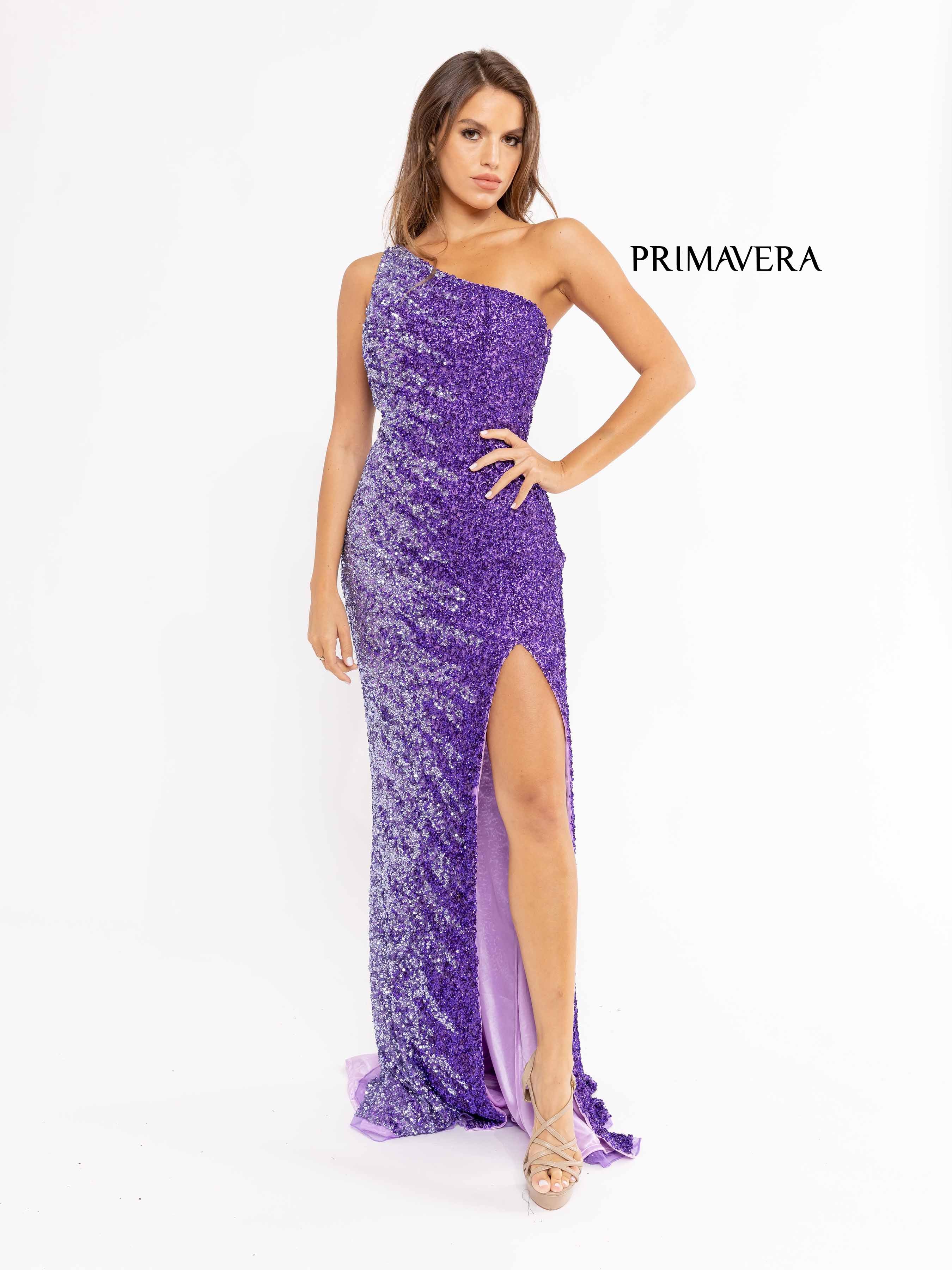 Sequin Sheath Prom Gown By Primavera Couture -3944