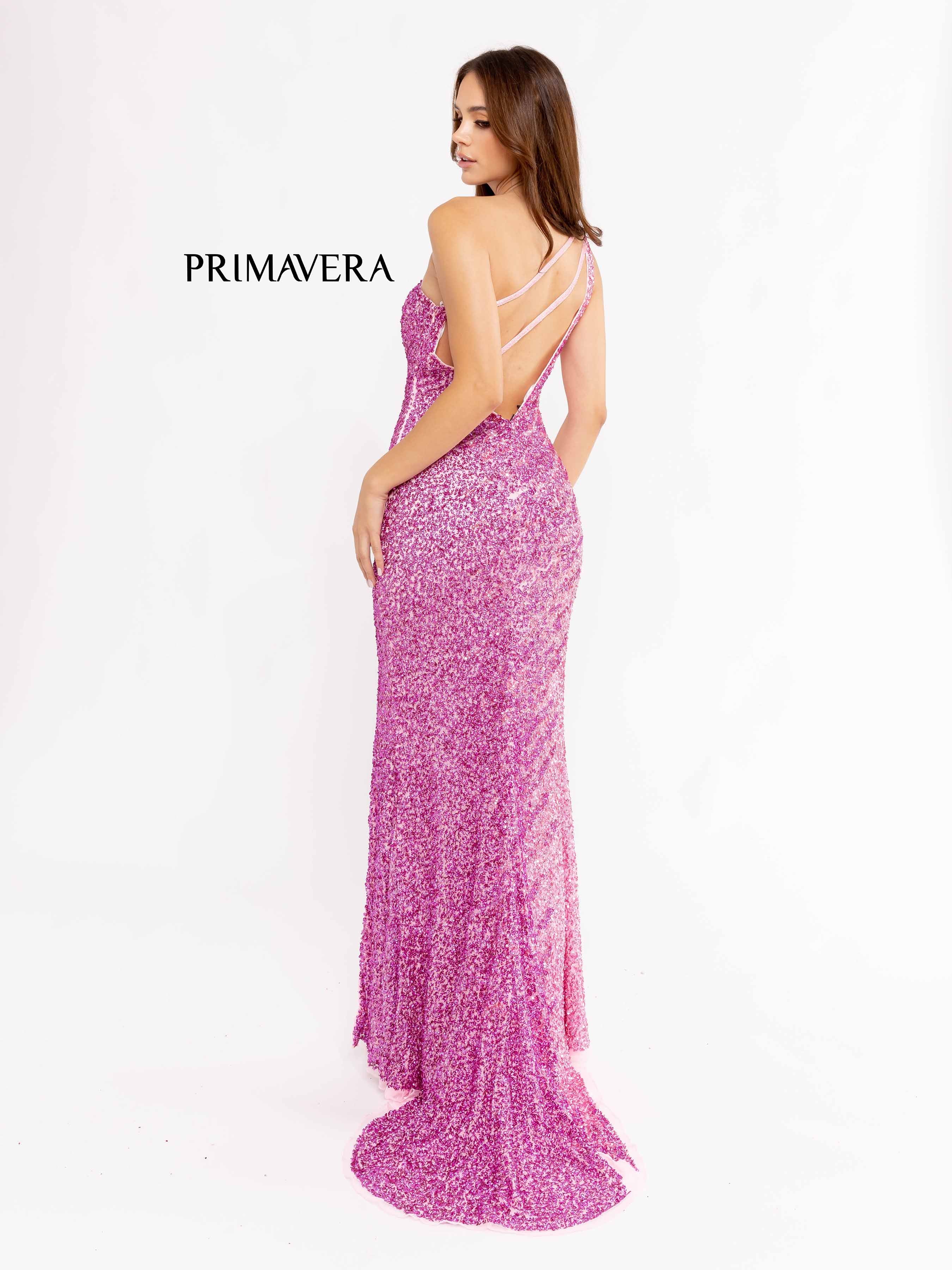 Sequin Sheath Prom Gown By Primavera Couture -3944
