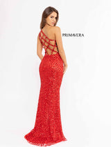 Sequined Sleeveless Prom Gown By Primavera Couture -3951