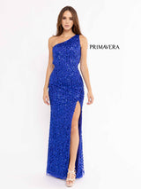 Sequined Sleeveless Prom Gown By Primavera Couture -3951
