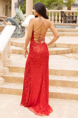 Sleeveless Lace-Up Prom Gown By Primavera Couture -3965