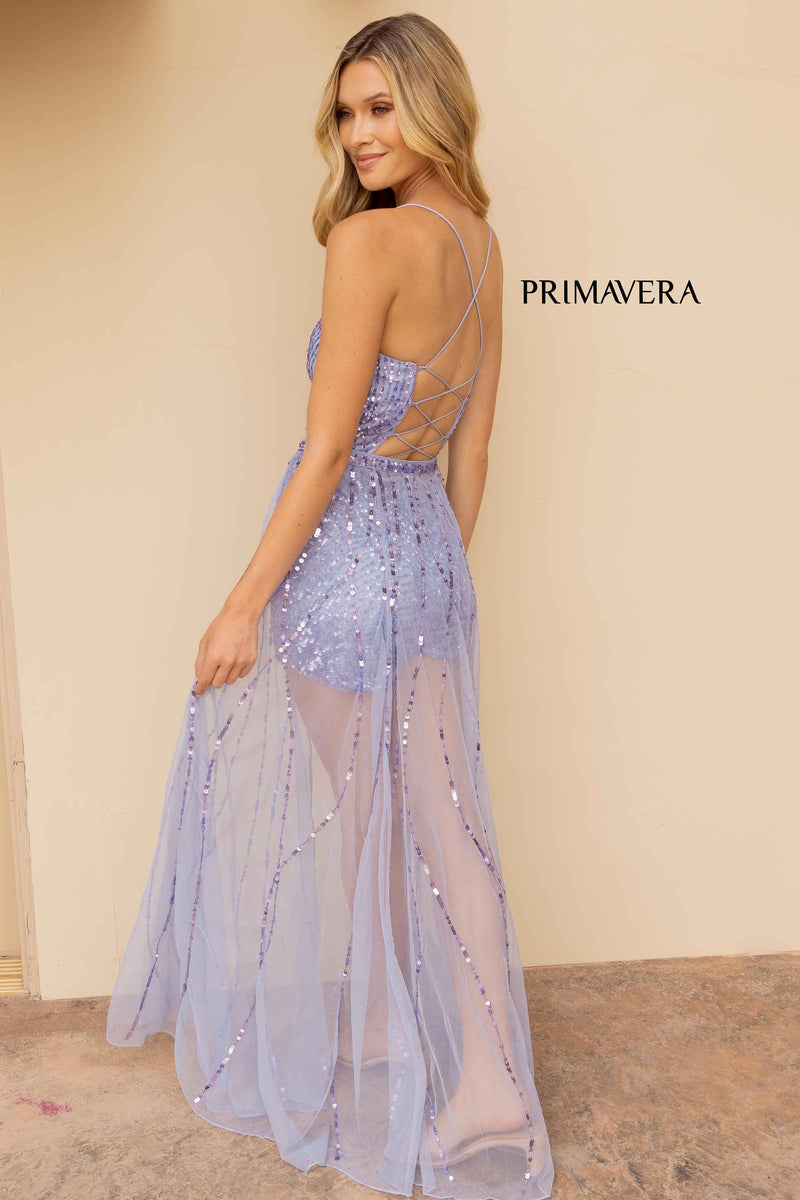 Scoop Neck Romer With Overskirt By Primavera Couture -3972
