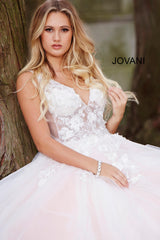 Floral Appliques Prom Dress By Jovani -55634