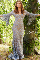 Lace Plunging Neckline Mermaid Jovani Dress By Jovani -57048
