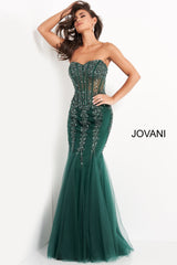 Strapless Embellished Jovani Prom Dress By Jovani -5908