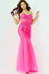 Strapless Embellished Jovani Prom Dress By Jovani -5908