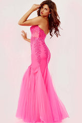 Strapless Embellished Jovani Prom Dress By Jovani -5908