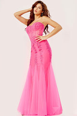 Strapless Embellished Jovani Prom Dress By Jovani -5908
