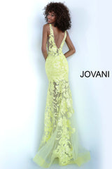 Plunging Neckline Prom Dress By Jovani -60283