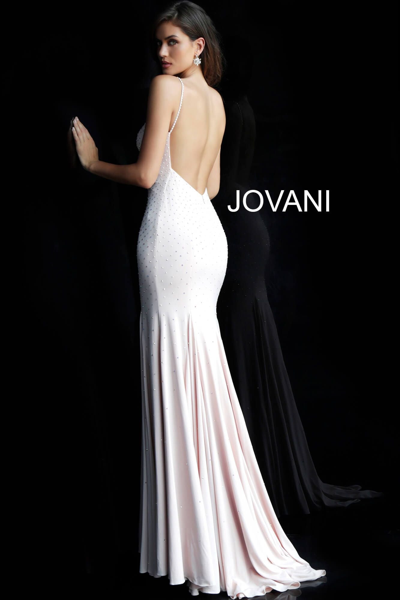 Jersey Beaded Prom Dress By Jovani -63563