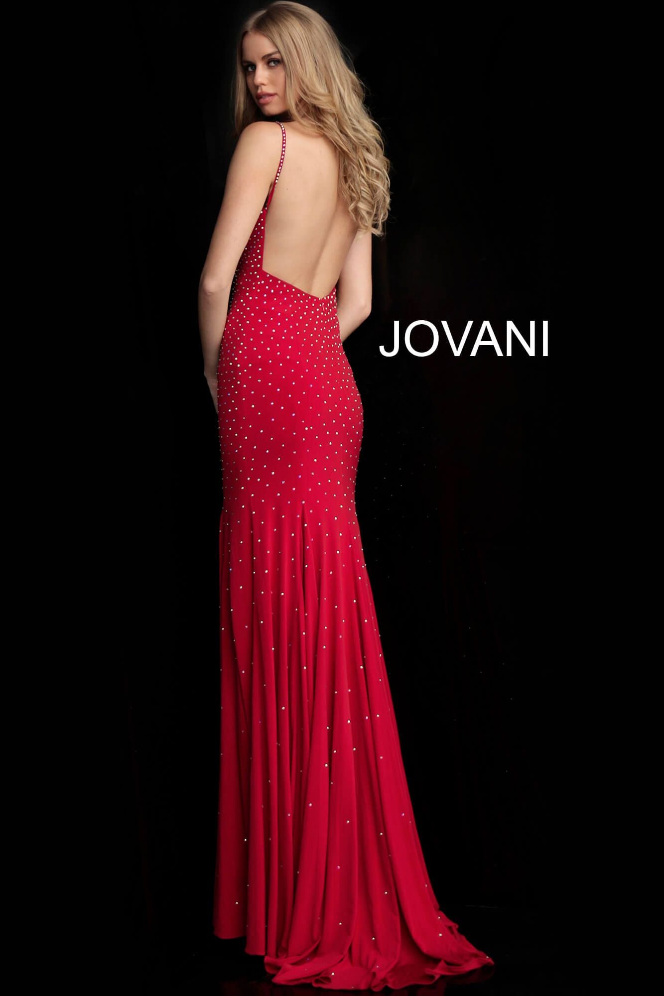 Jersey Beaded Prom Dress By Jovani -63563