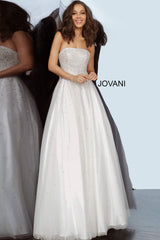 Strapless Embellished Prom Ballgown By Jovani -JVN65664