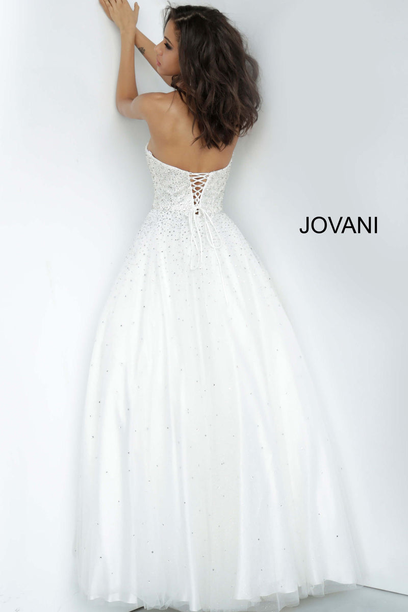 Strapless Embellished Prom Ballgown By Jovani -JVN65664