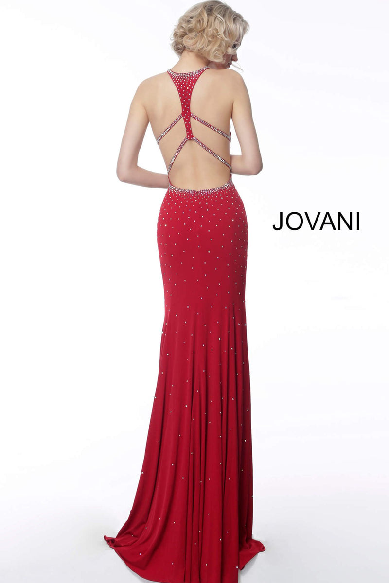 Beaded Jersey Jovani Prom Dress By Jovani -67101