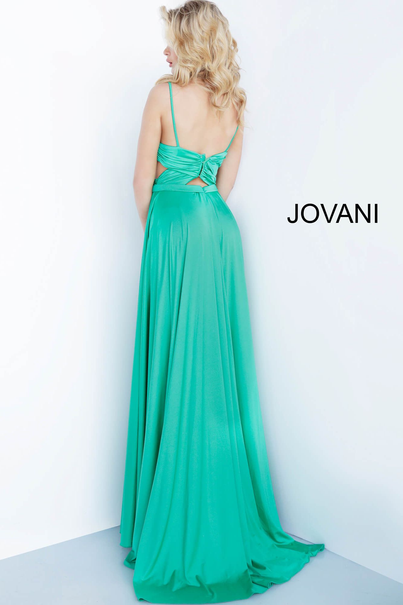 Spaghetti Straps Ruched Bodice Prom Dress By Jovani -68642