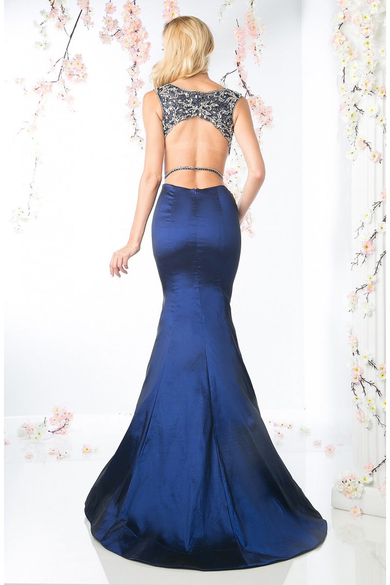 MyFashion.com - Beaded Bodice Satin Mermaid Gown(8788) - Cinderella Divine promdress eveningdress fashion partydress weddingdress 
 gown homecoming promgown weddinggown 