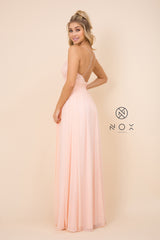 MyFashion.com - PARTY COCKTAIL ORNATE BODICE EMPIRE A-LINE GOWN BY NOX ANABEL (A070) - Nox Anabel promdress eveningdress fashion partydress weddingdress 
 gown homecoming promgown weddinggown 
