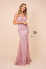 MyFashion.com - LONG SLEEVELESS MERMAID DRESS WITH DEEP V-NECK DESIGN (A398) - Nox Anabel promdress eveningdress fashion partydress weddingdress 
 gown homecoming promgown weddinggown 