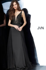Embellished Bodice V Back Prom Dress By Jovani -JVN02253