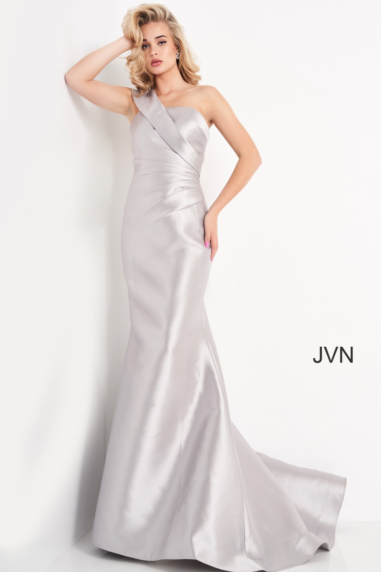 One Shoulder Mermaid Evening Dress By Jovani -JVN04723