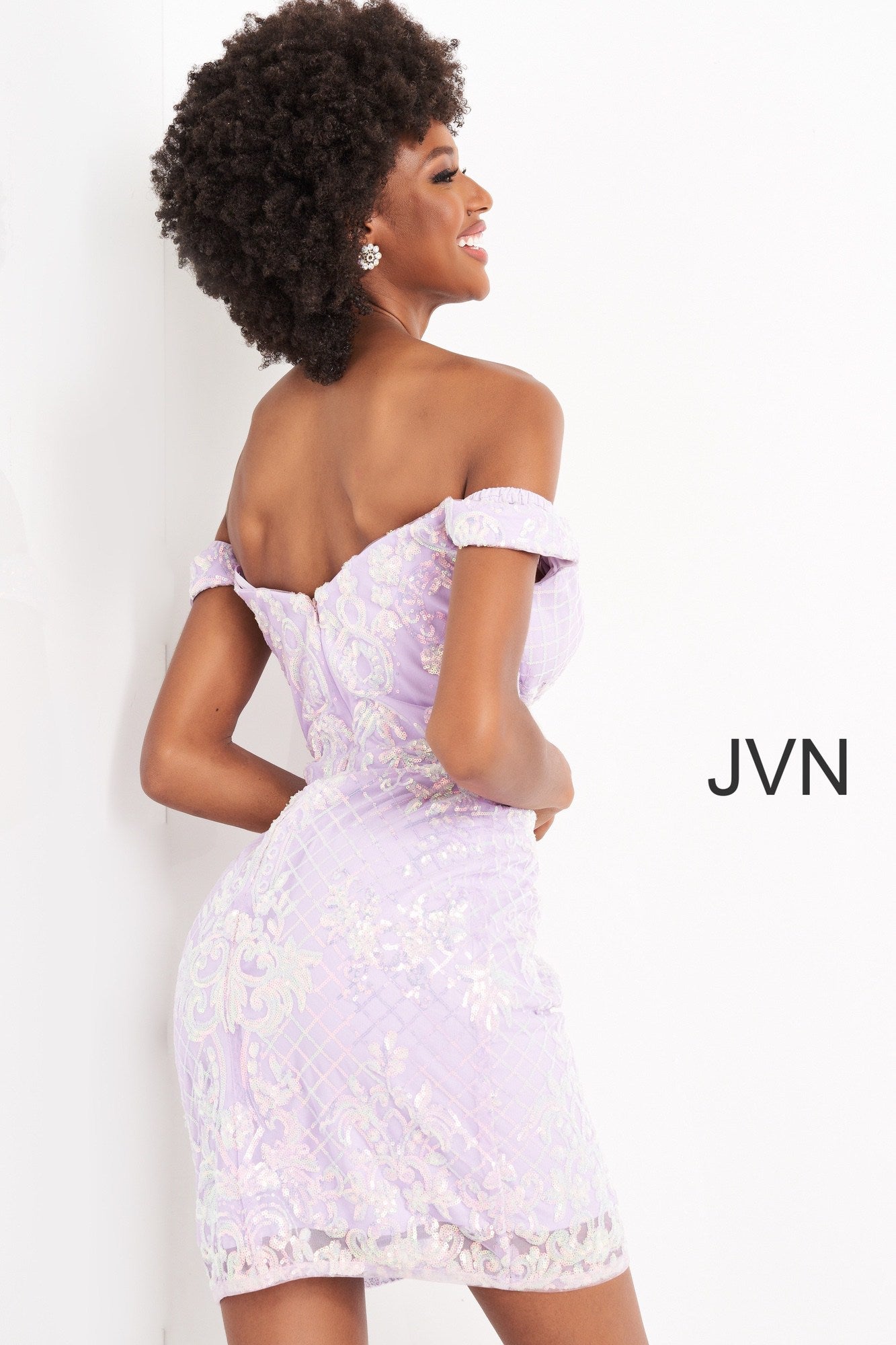 Plunging Neckline Homecoming Dress By Jovani -JVN05251