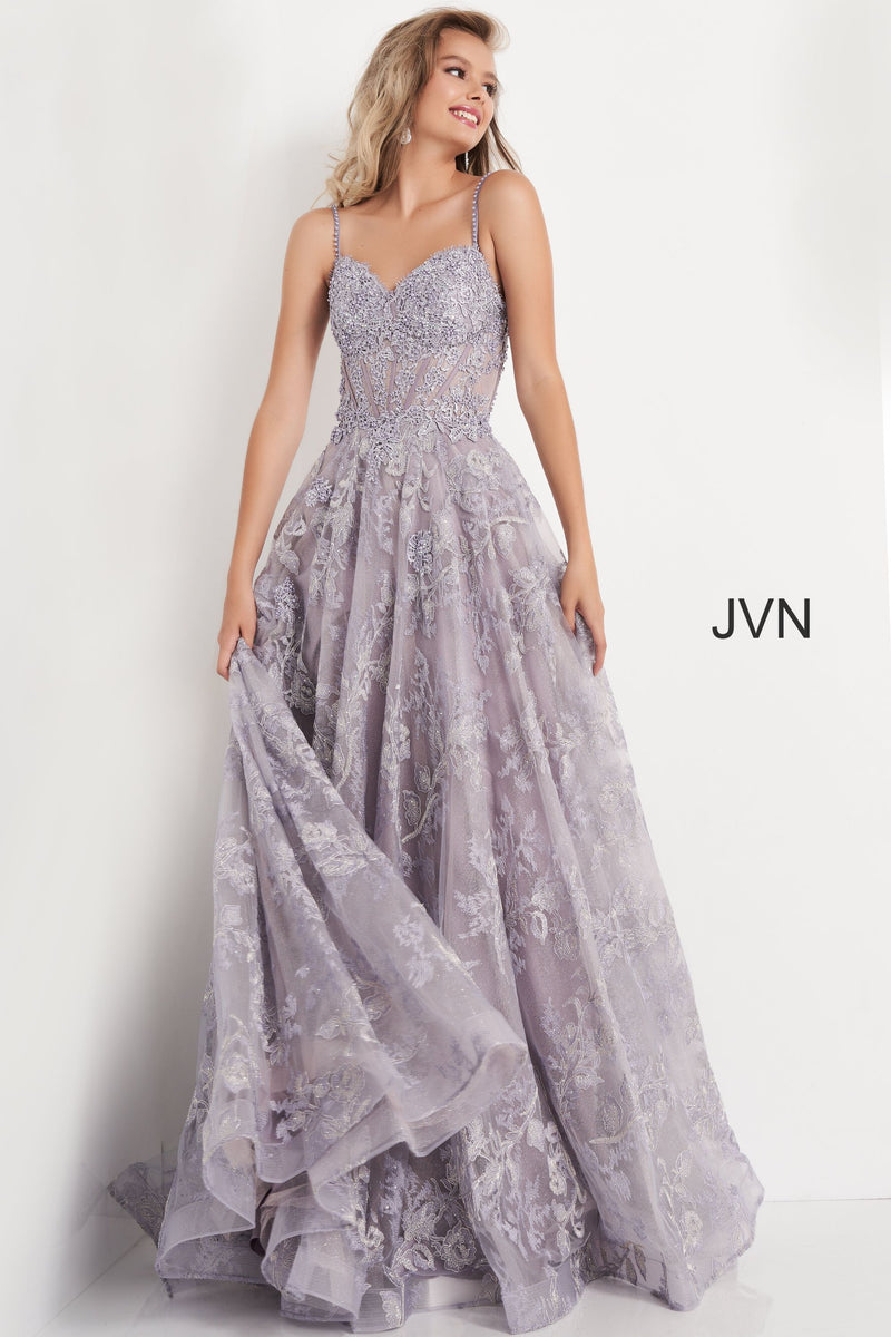 Spaghetti Sweetheart Neckline Prom Dress By Jovani -JVN06474