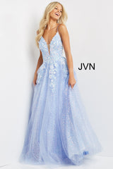 Floral Embellished A-Line Prom Gown By Jovani -JVN07252