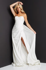 Strapless Sweetheart Neckline Prom Dress By Jovani -JVN07648