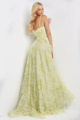Floral Bodice Prom Dress By Jovani -JVN08416