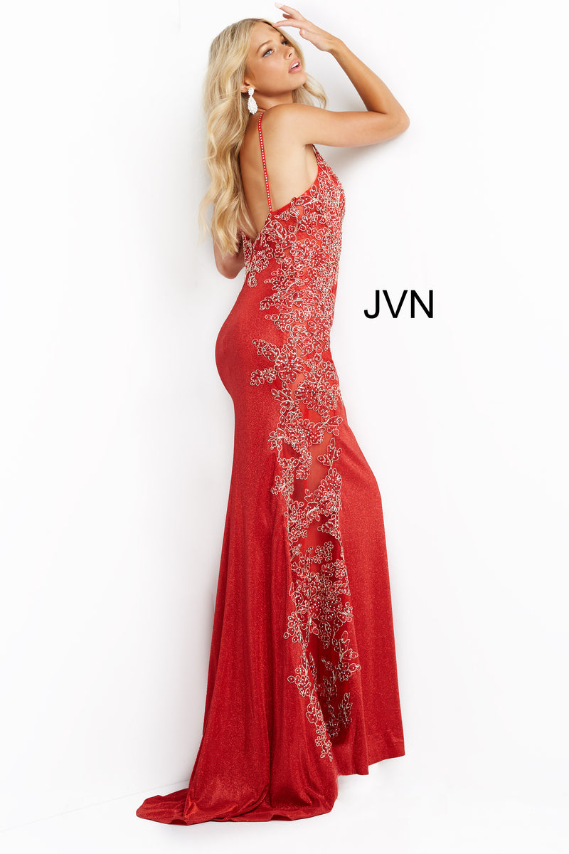 Fitted Embroidered Prom Dress By Jovani -JVN2205