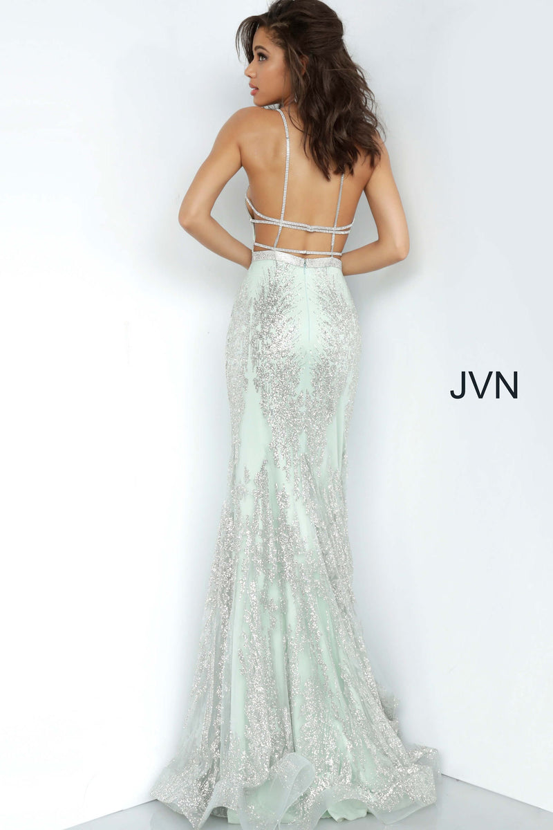 Embellished Backless Prom Dress By Jovani -JVN3663