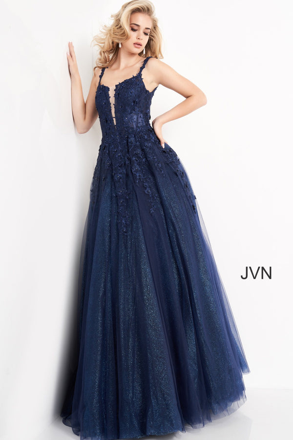 Floral Embroidered Prom Ballgown By Jovani -JVN4271