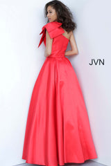 One Shoulder Pleated Skirt Prom Gown By Jovani -JVN4355